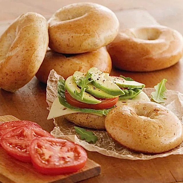 Plain protein bagel at The Healthy Hive in Clearwater